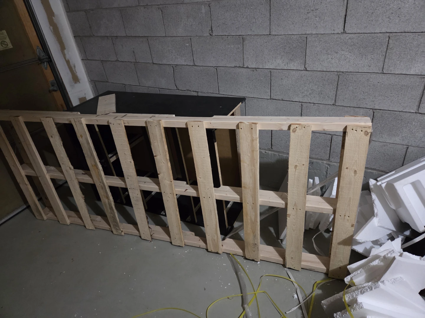 Wooden Pallet Shelving Unit