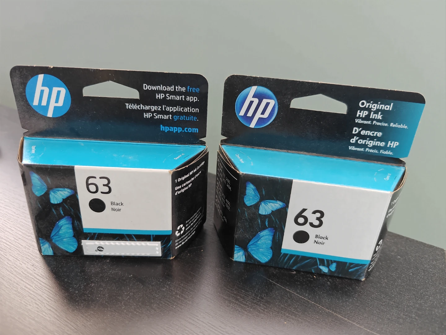 HP 63 Black Ink Cartridges (2-Pack)