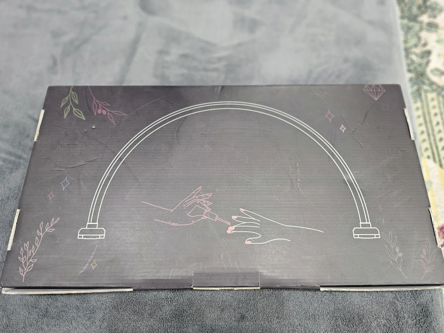 Pink Arc Nail Lamp with USB Power