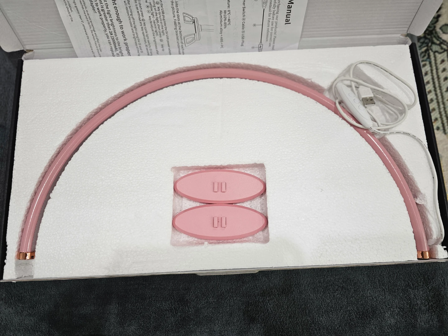 Pink Arc Nail Lamp with USB Power - photo 3