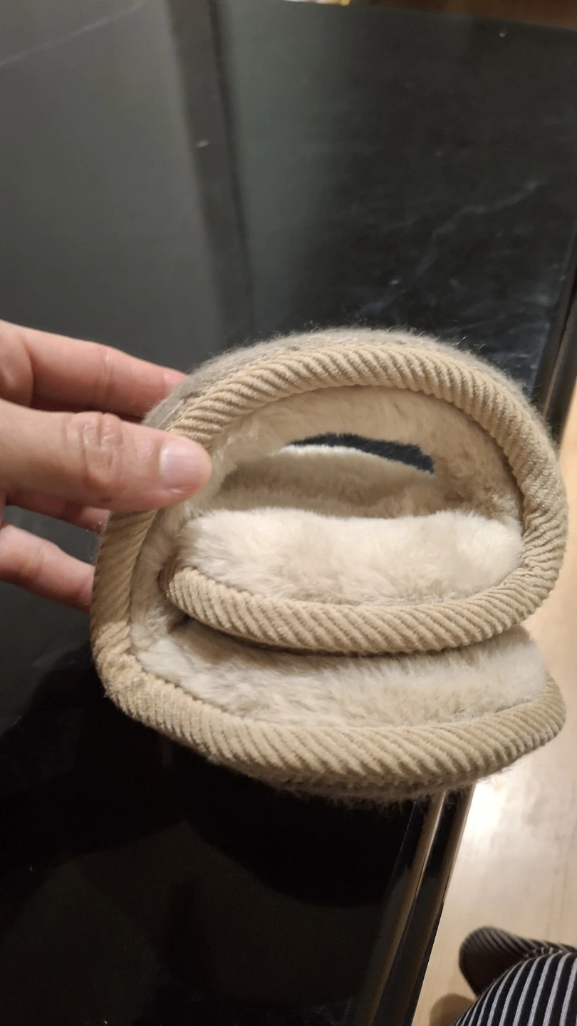 2 Fuzzy Fleece Lined Ear Muffs (Pink & Tan) - photo 3