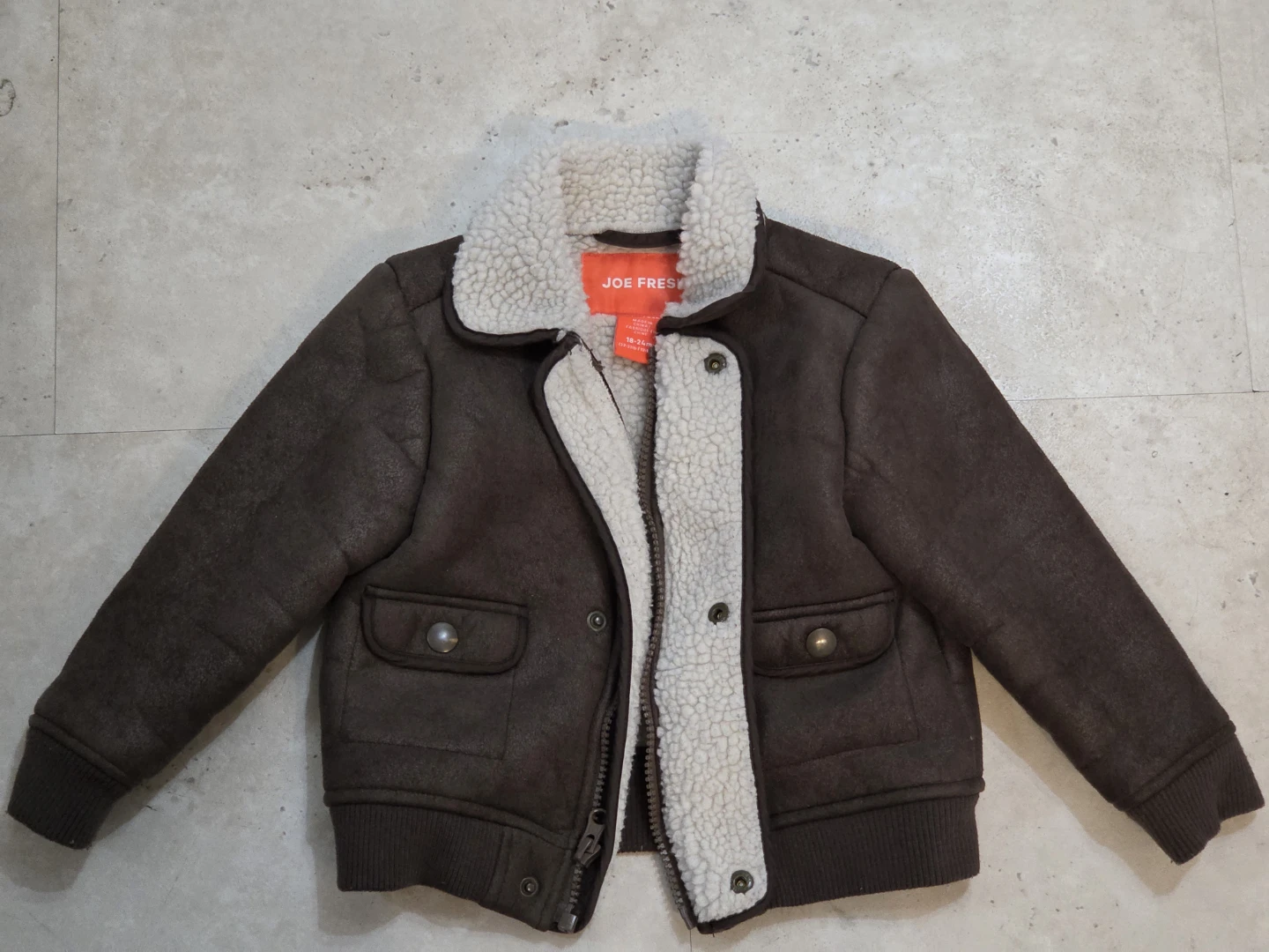 Joe Fresh Toddler Aviator Bomber Jacket - Size 18-24M