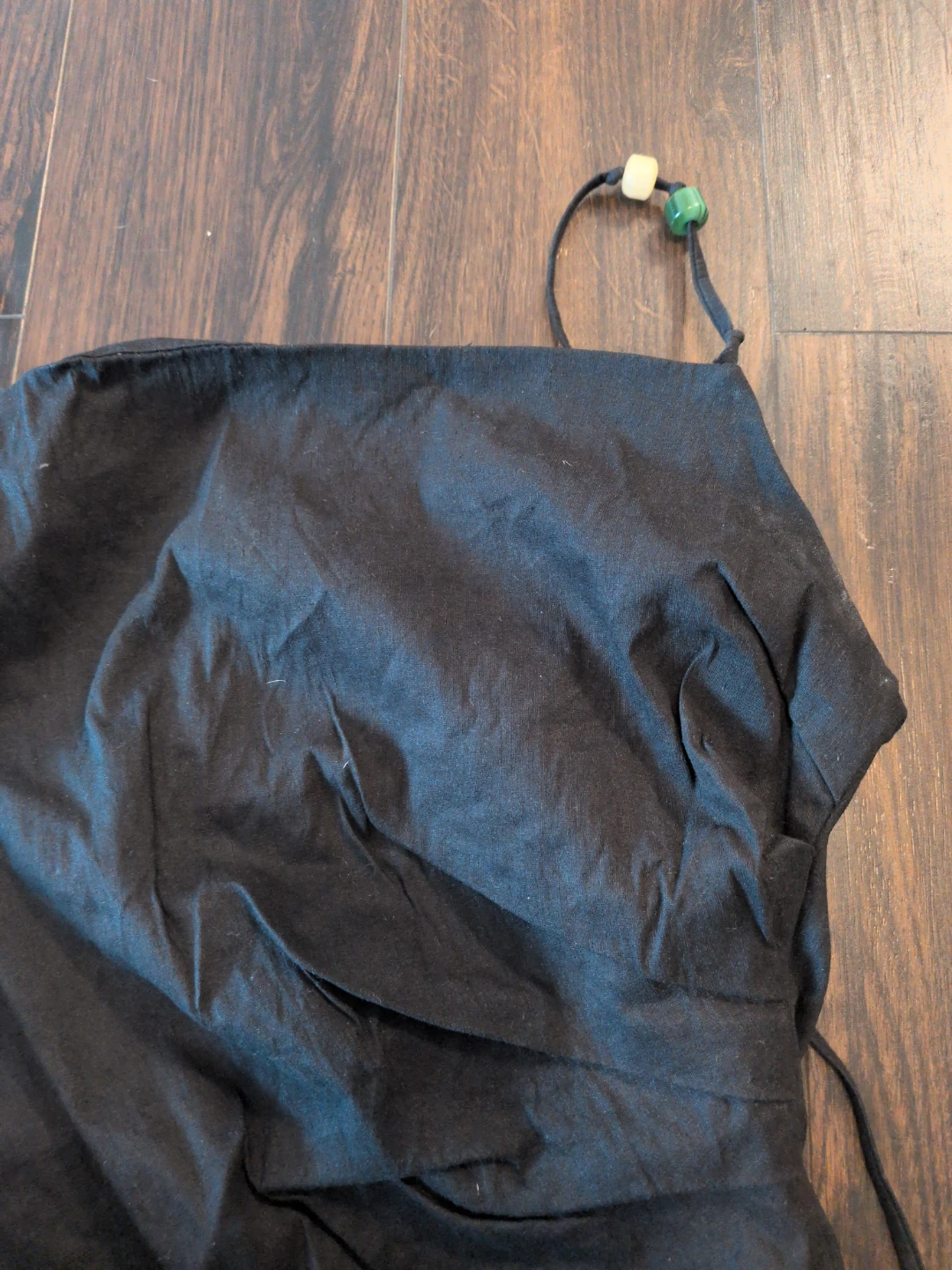 Black Spaghetti Strap Dress with Beaded Straps - photo 2