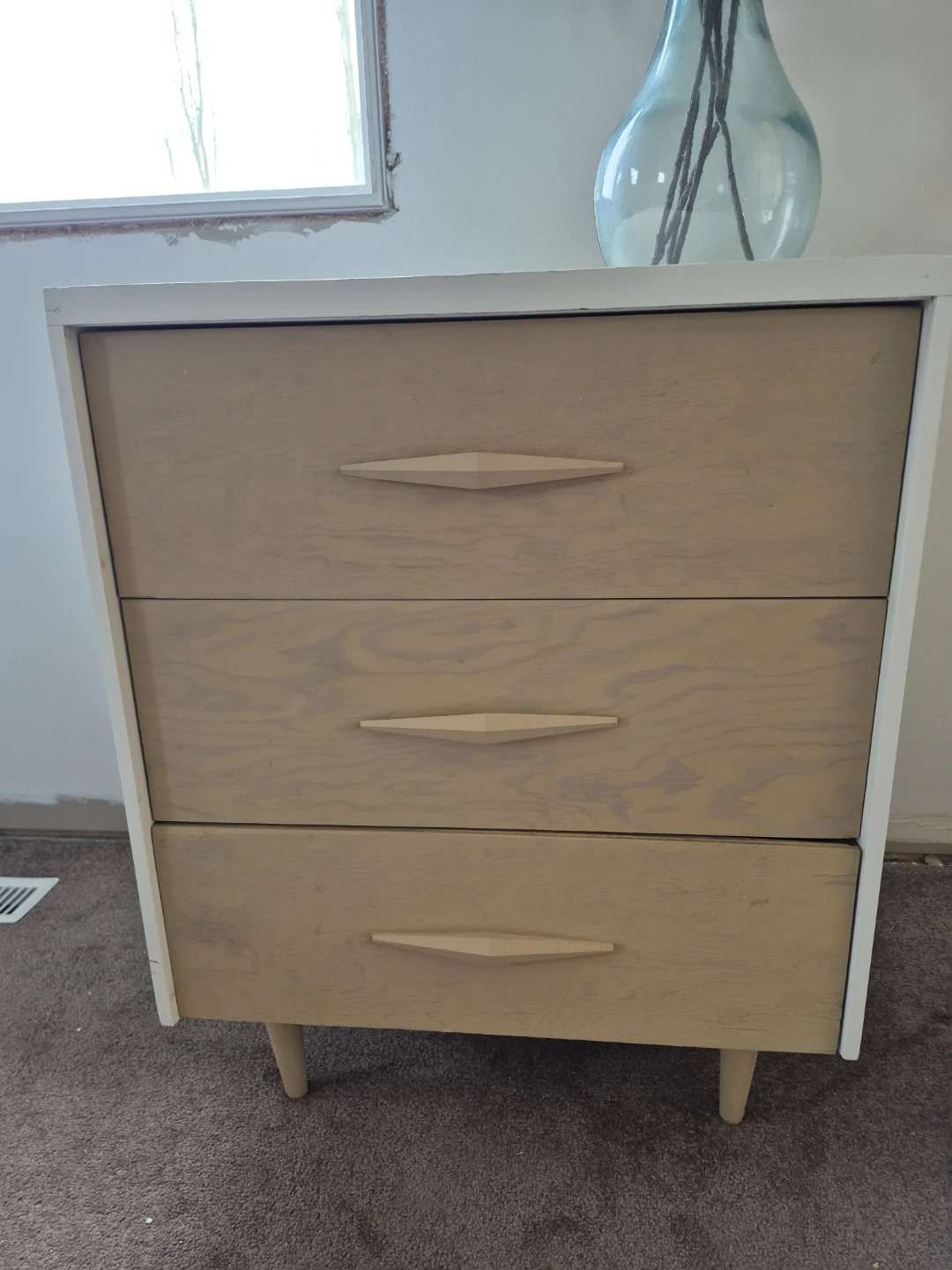 Three Drawer Dresser with Decorative Drawer Liners - photo 2