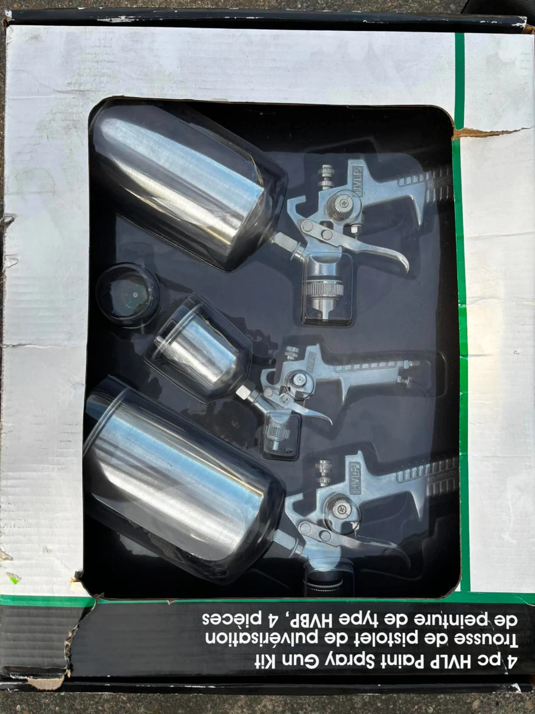 Princess Auto 4 pc HVLP Paint Spray Gun Kit