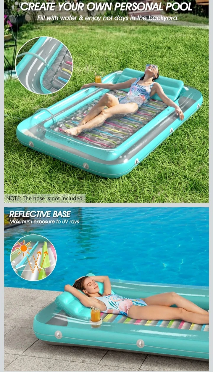NEW!   Jasonwell Inflatable Tanning Pool Lounger Float - photo 3