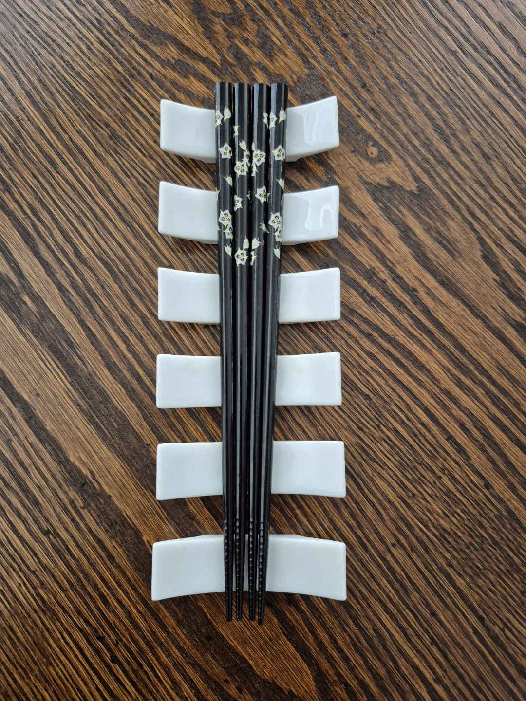 Chopstick Rests (White Porcelain) ➕ Free bonus Chopsticks - photo 2