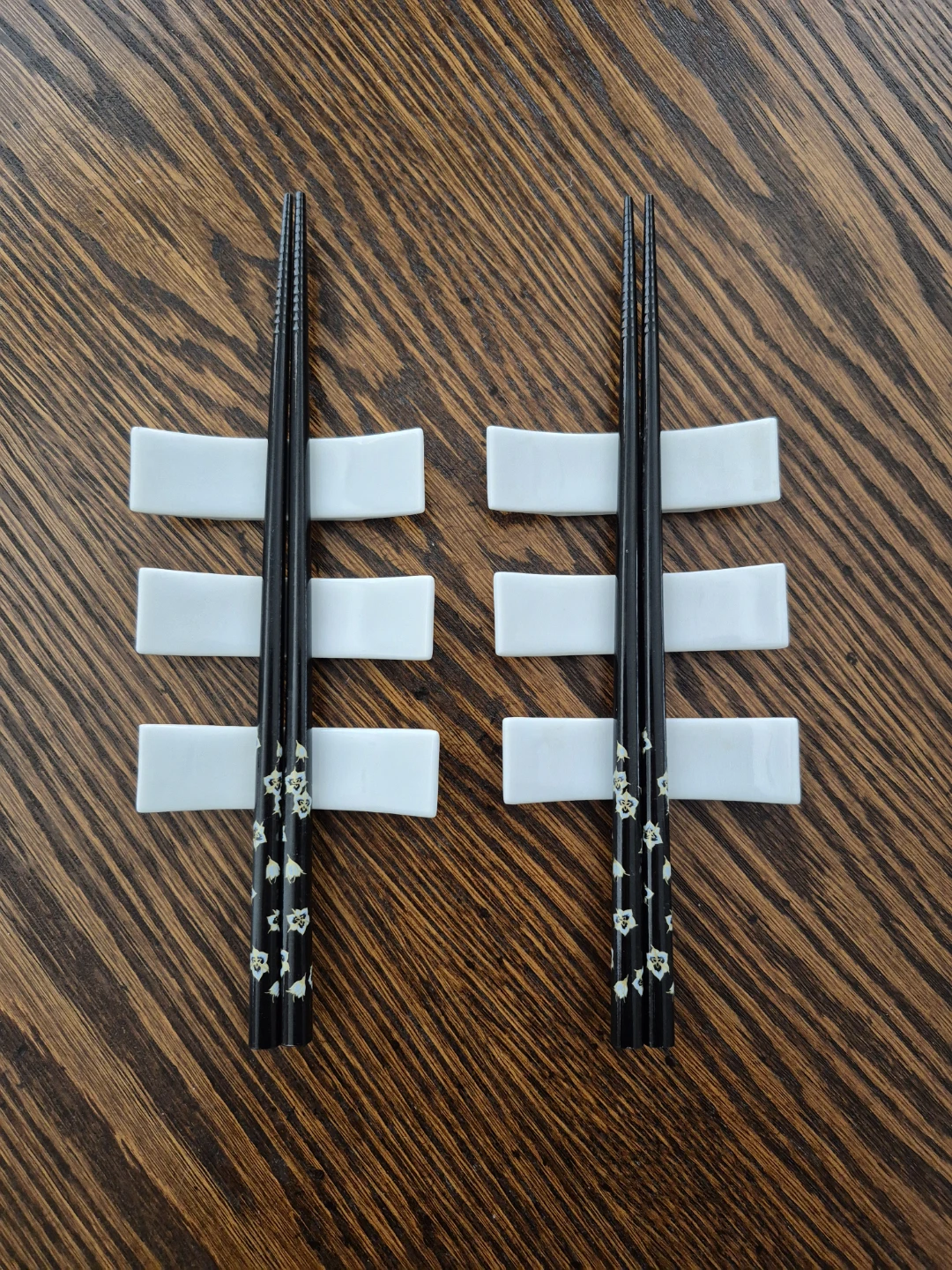 Chopstick Rests (White Porcelain) ➕ Free bonus Chopsticks - photo 3