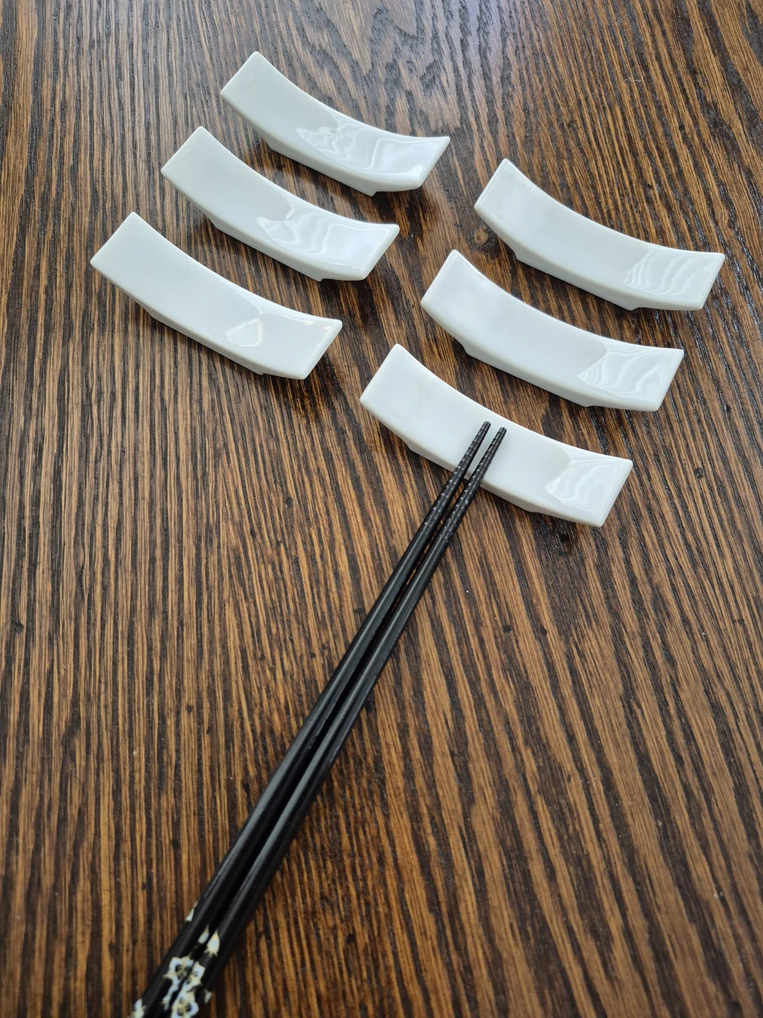 Chopstick Rests (White Porcelain) ➕ Free bonus Chopsticks - photo 5