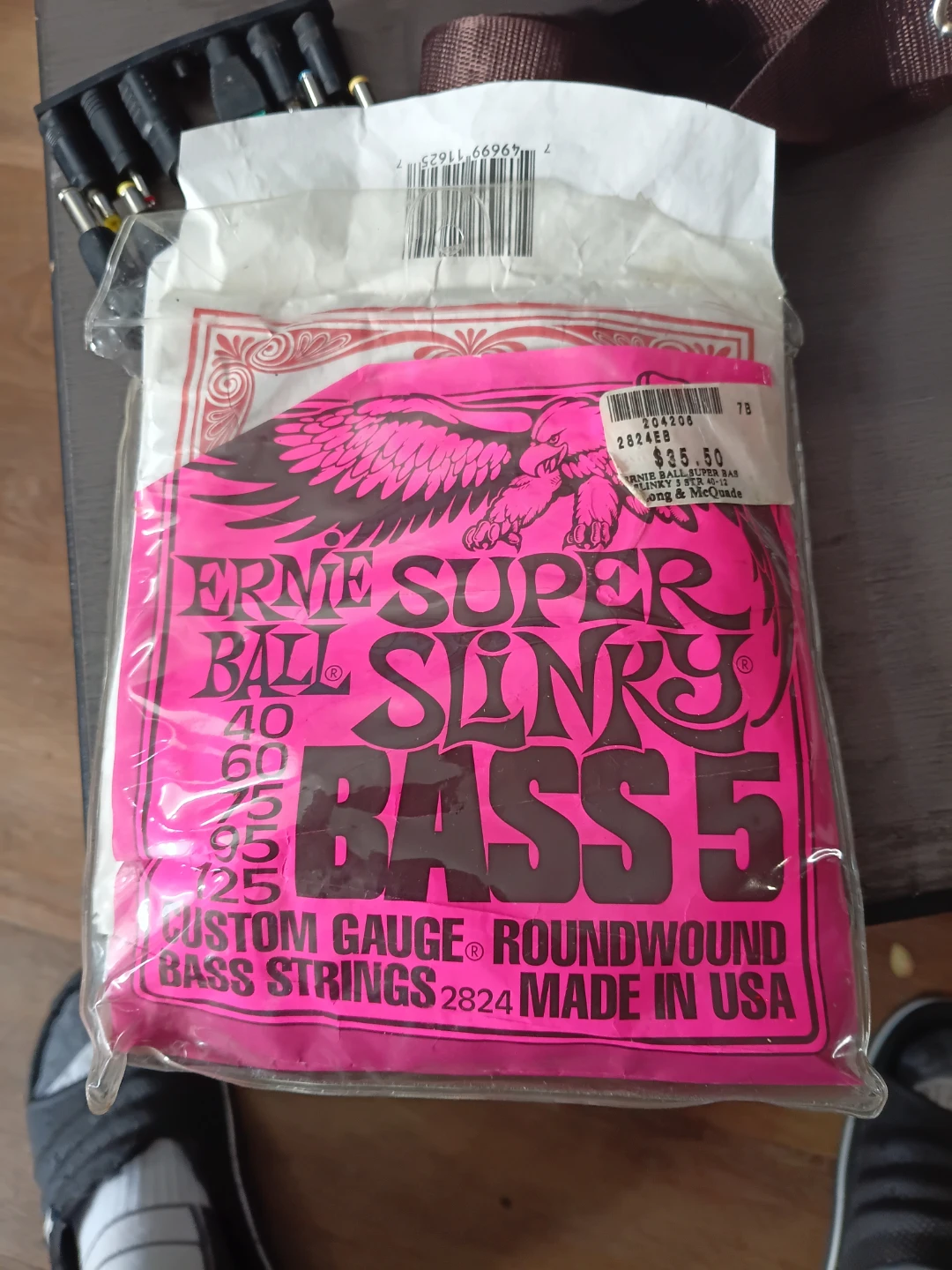 Ernie Ball Super Slinky Bass 5 Custom Gauge Roundwound Strings