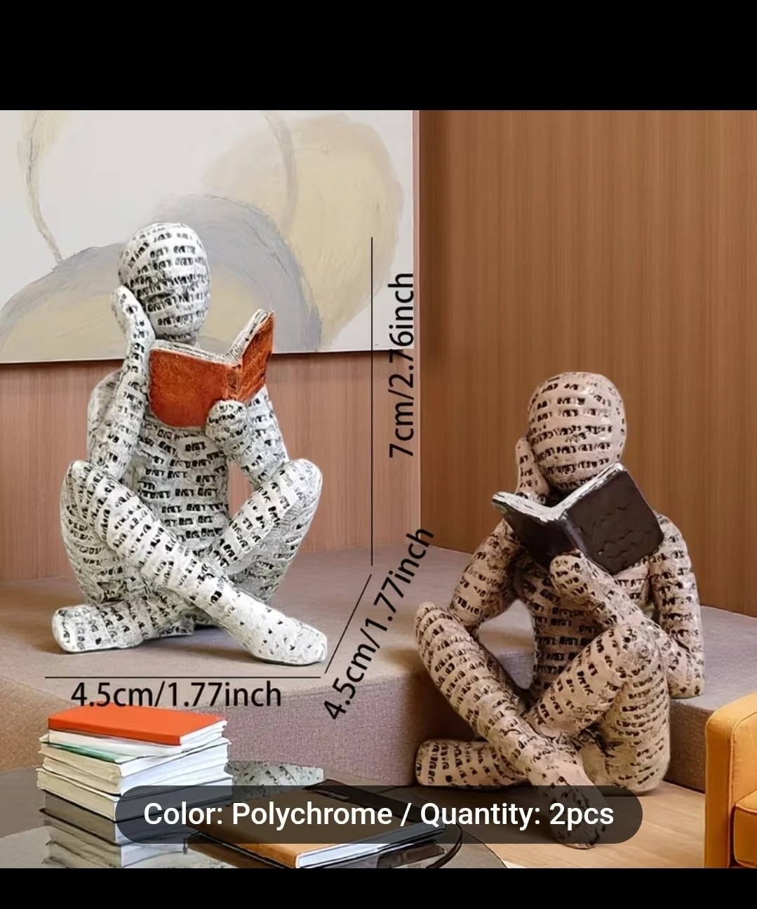 Readers Sandstone Statue (2 pcs new) - photo 5