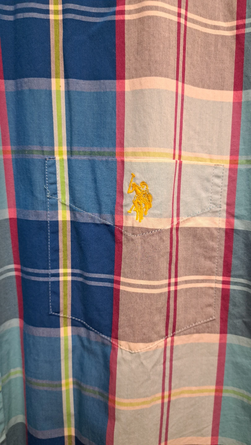 U.S. Polo Assn. Plaid Short Sleeve Shirt 2X/2T - photo 2