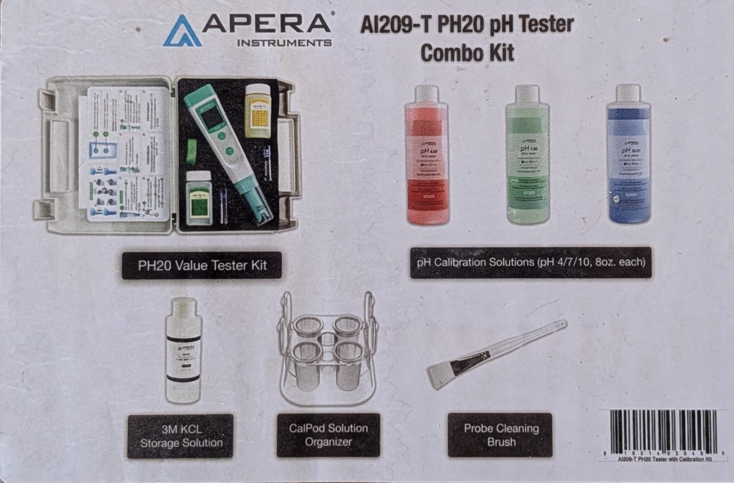 Apera AI209-T pH Tester Combo Kit - UNOPENED