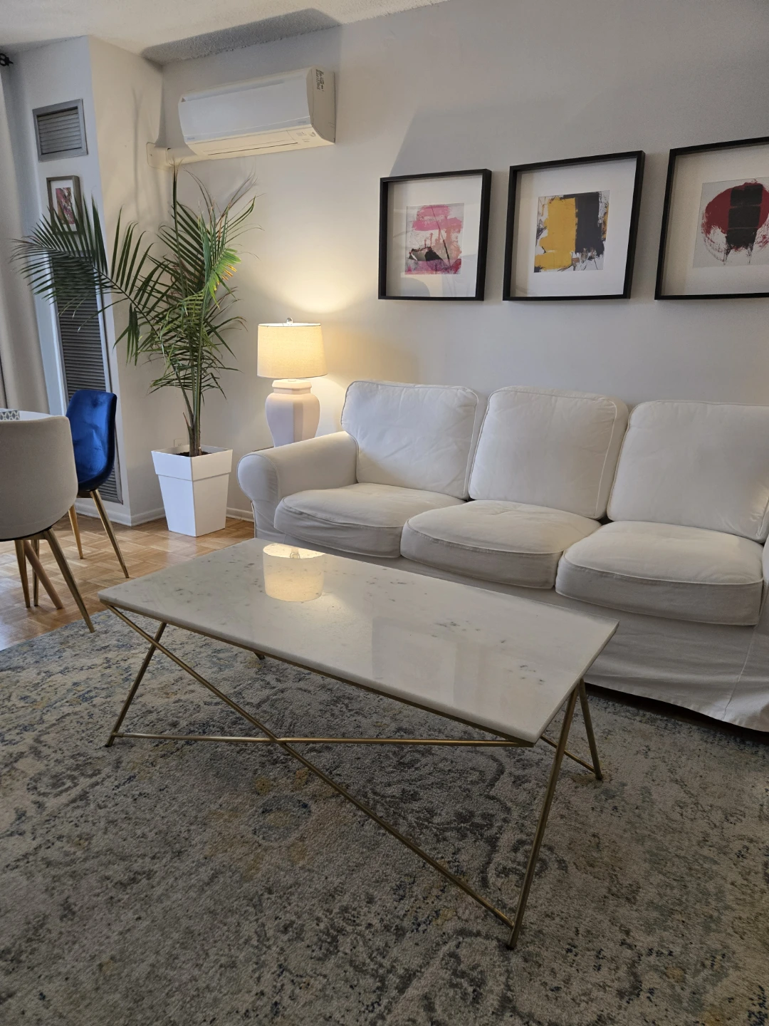 Marble Top Coffee Table with Gold Legs - photo 3