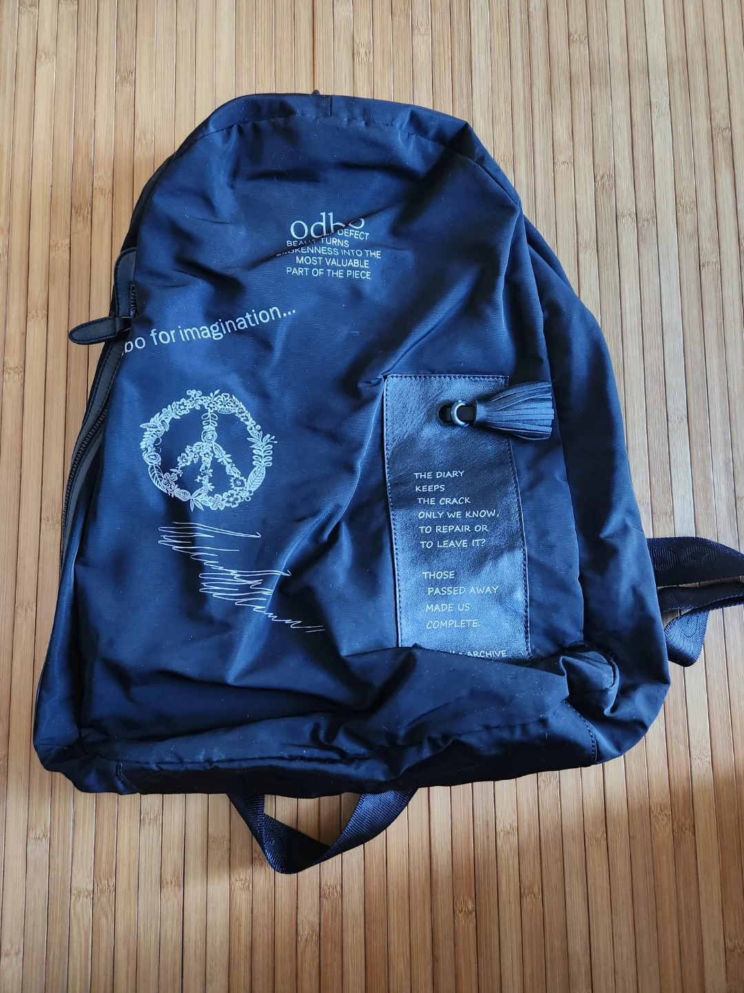 Womans Black Backpack