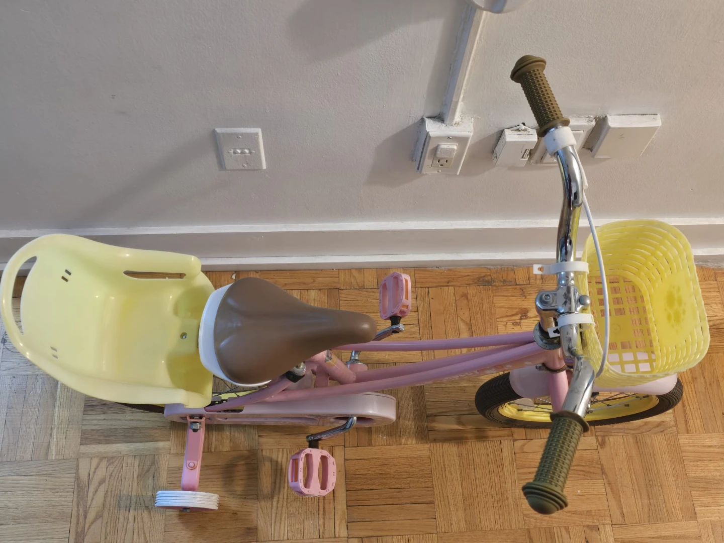 RULLY Pink Kids Bicycle with Basket and Rear Seat - photo 4
