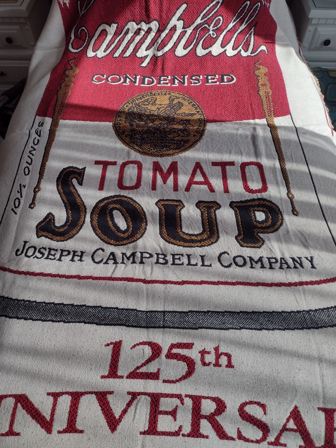 Campbell's 125th Anniversary Tomato Soup Woven Throw Blanket - photo 2