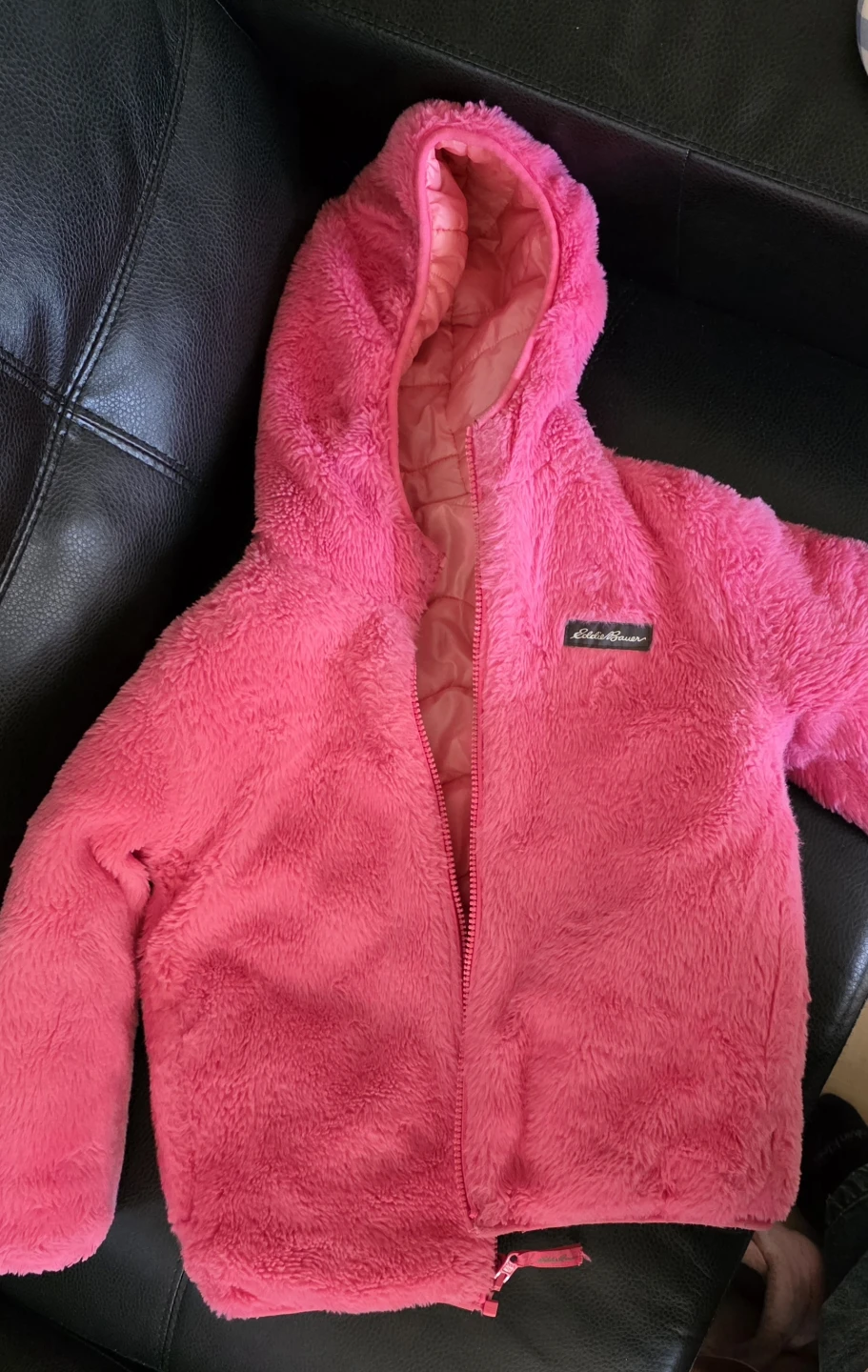Eddie Bauer Reversible Puffer Jacket Pink Ombre Size S - photo 3