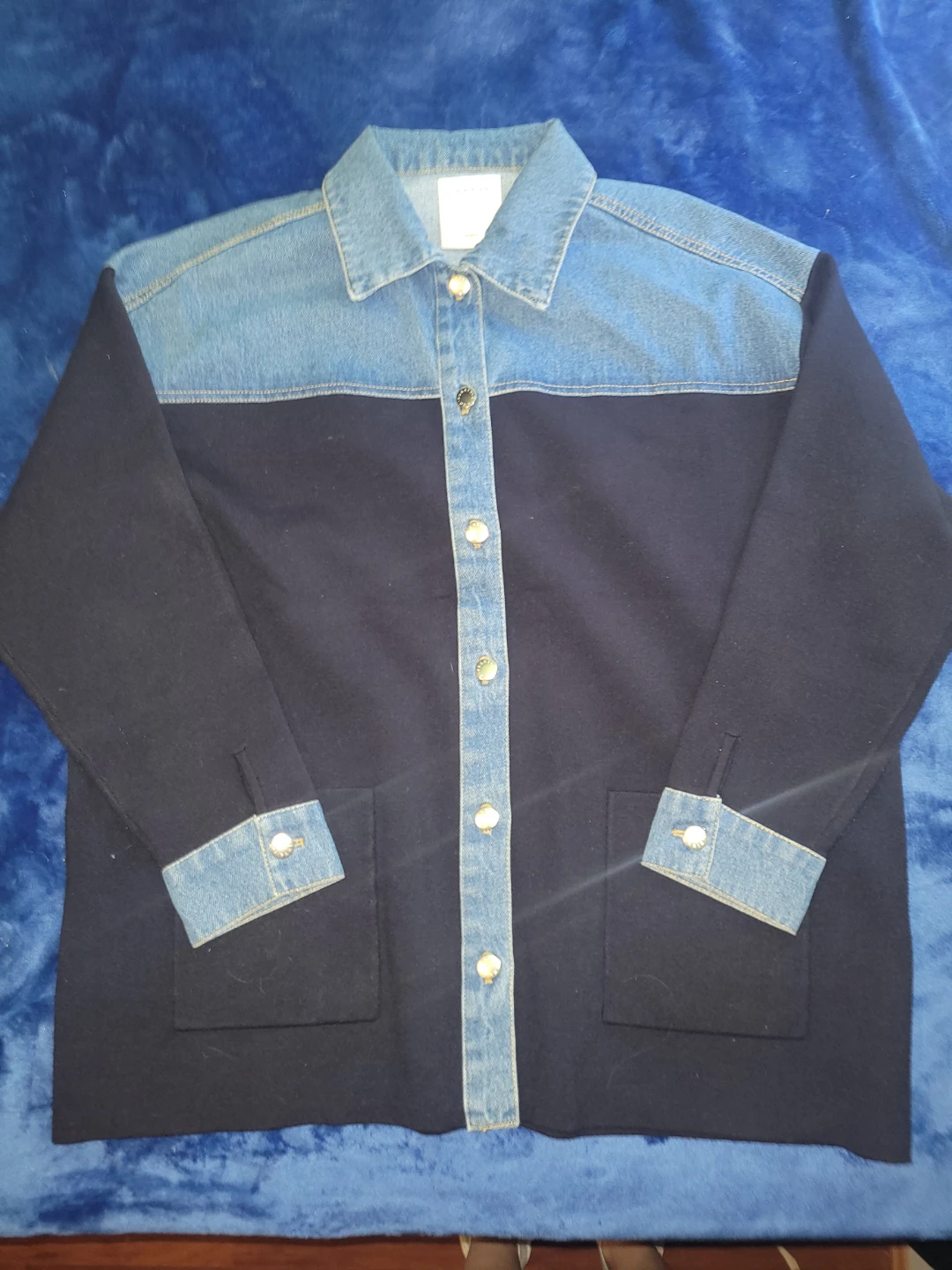 Sandro Paris Mixed Media Jacket