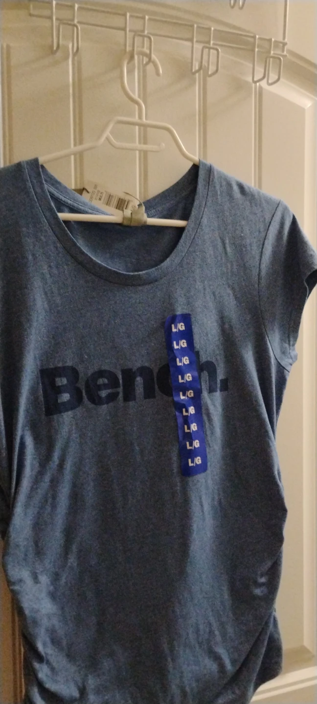 Bench. Blue Ruched Maternity T-Shirt - Size L - photo 4