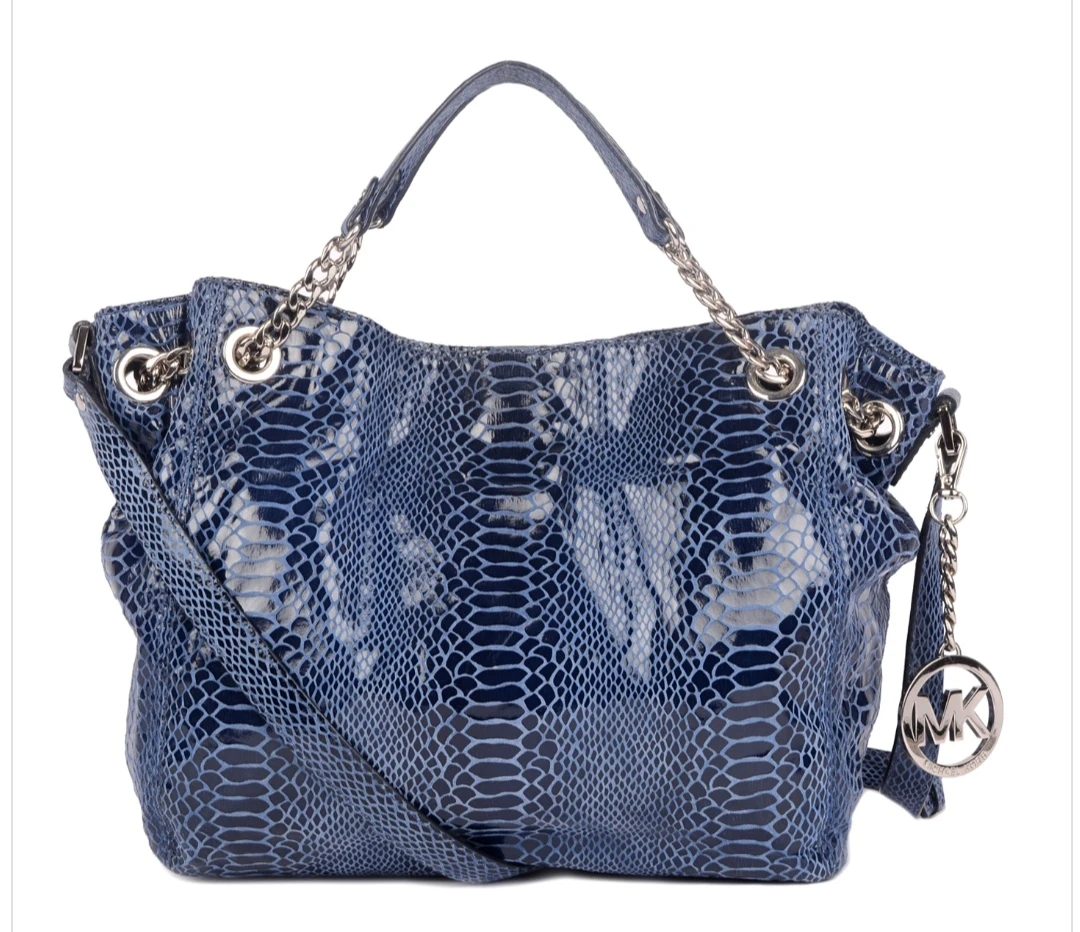 Michael Kors Blue Snakeskin Handbag - photo 4