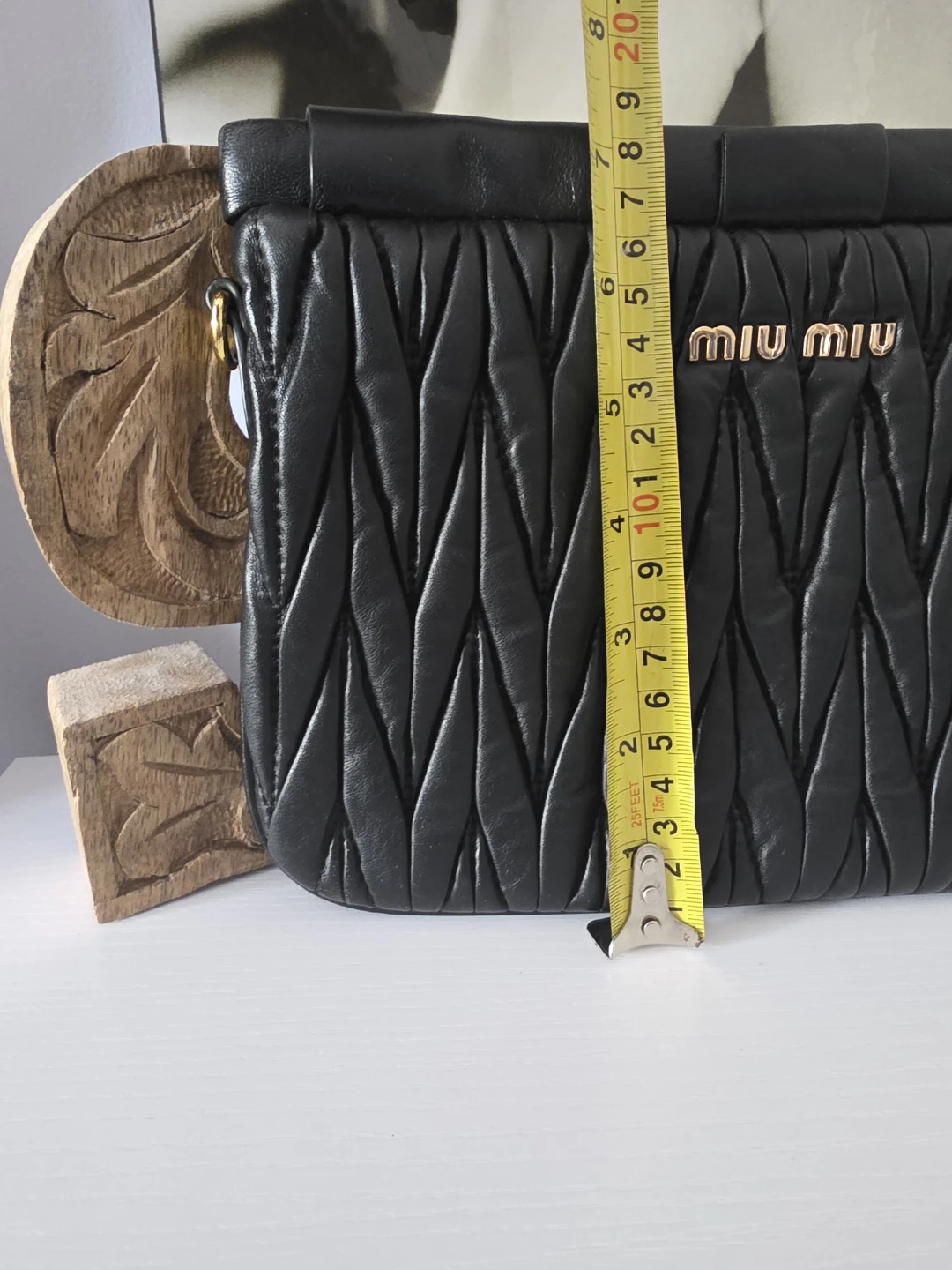 Miu Miu Black Matelassé  Bag - photo 4