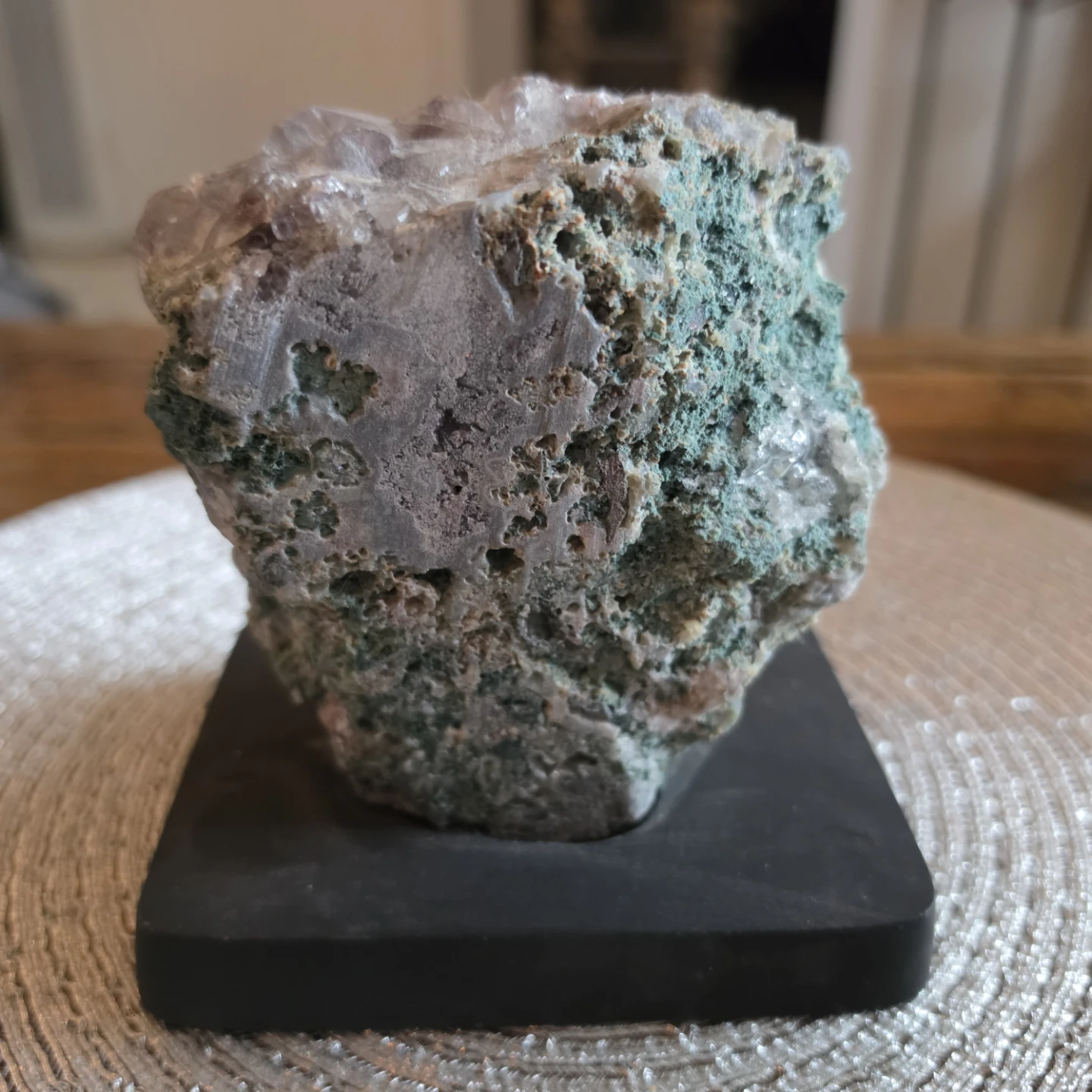 Amethyst Geode Crystal Cluster on Stand - photo 3