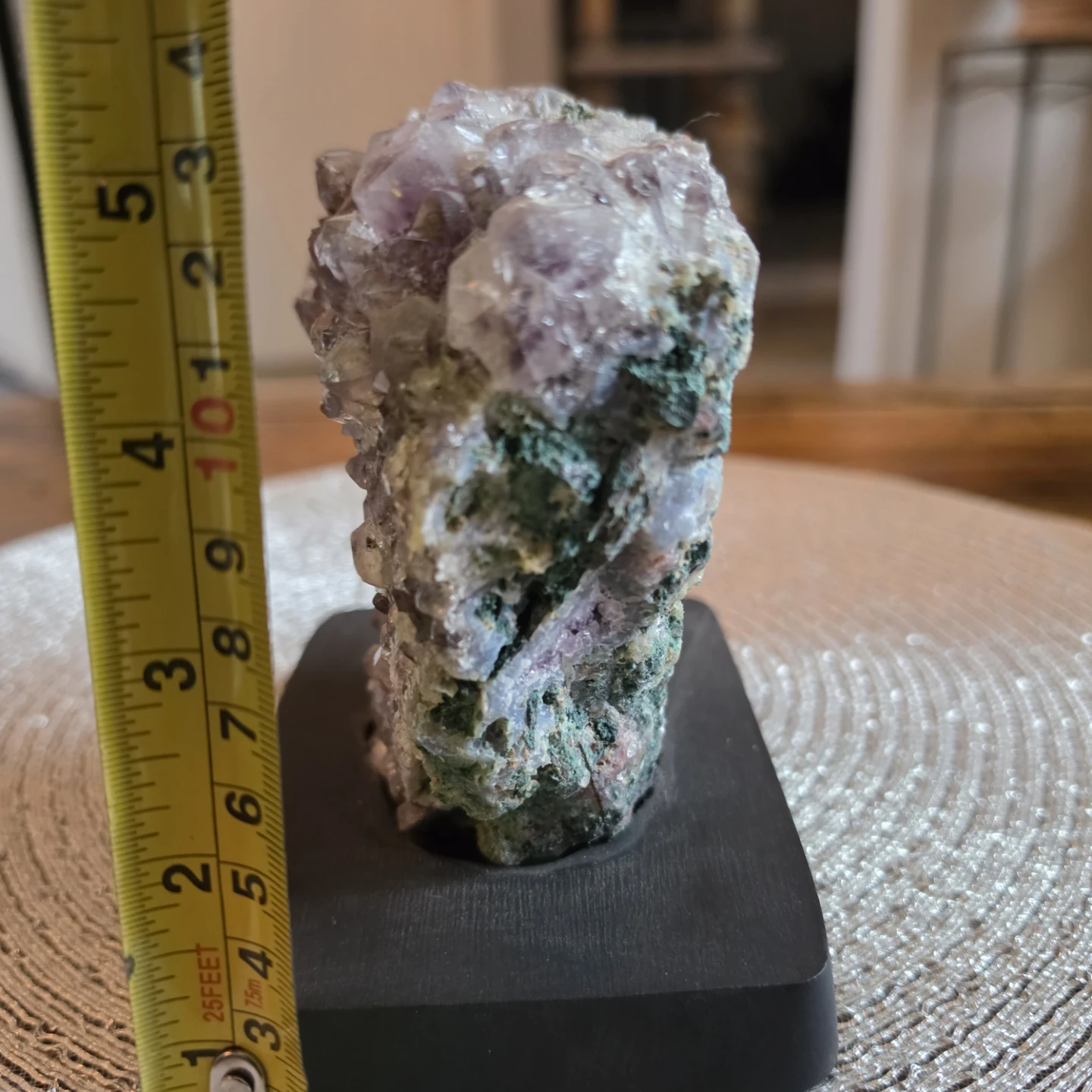 Amethyst Geode Crystal Cluster on Stand - photo 4