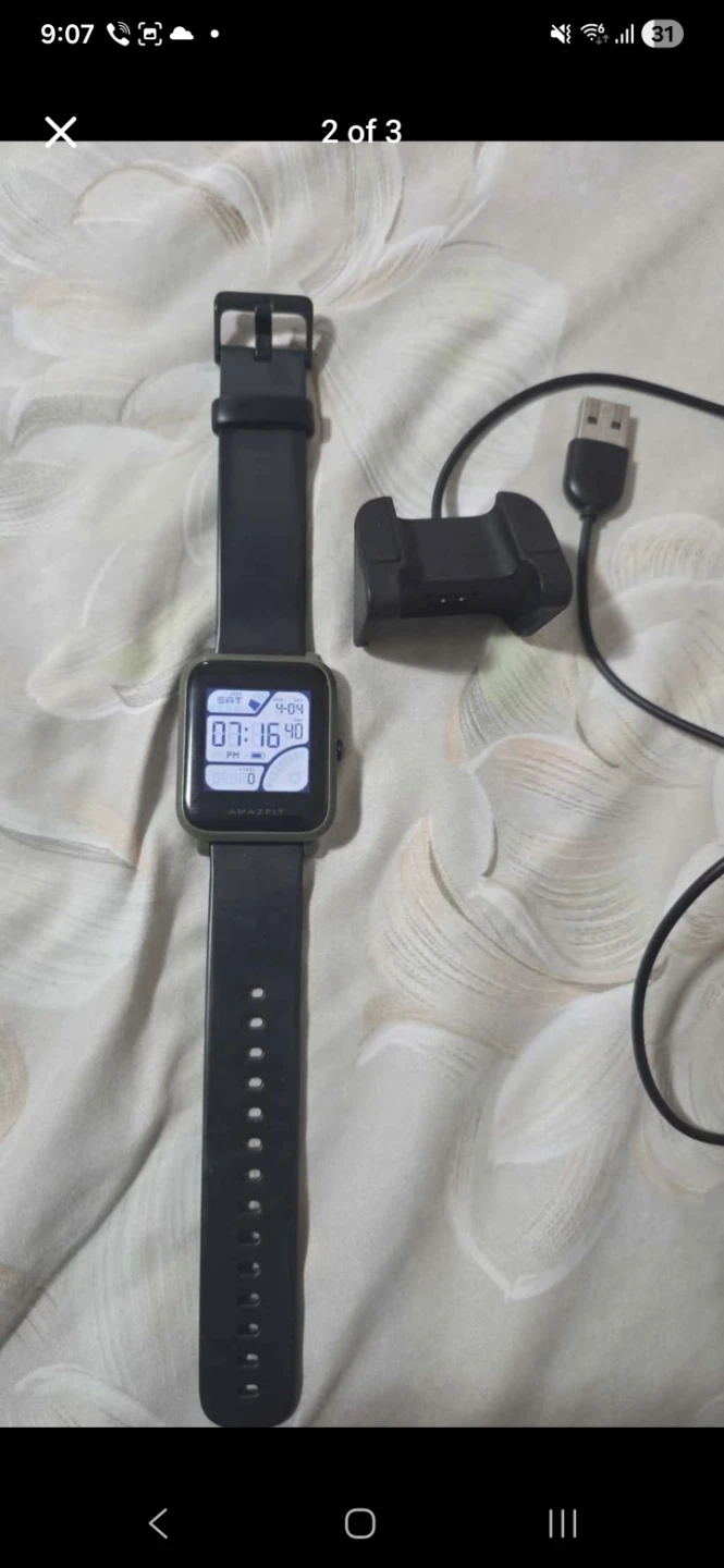 Xiaomi Amazefit Fitness Watch with Charger