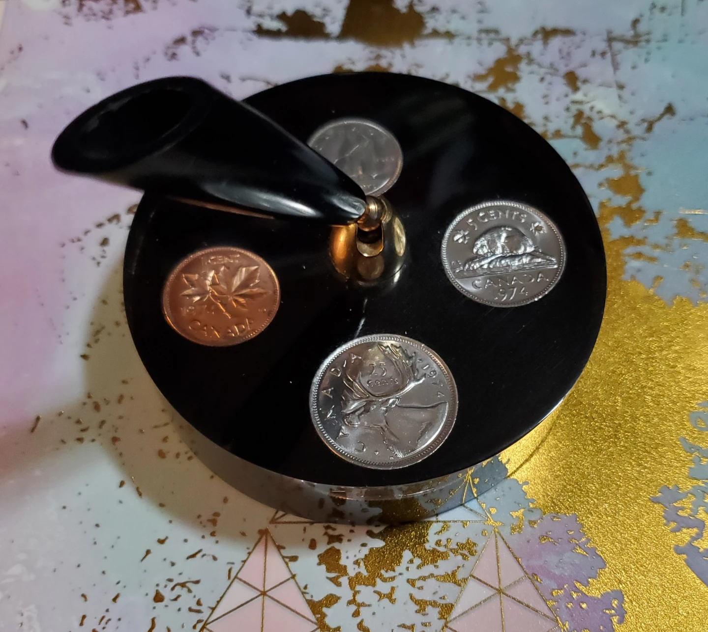 1974 Coin Pen Holder