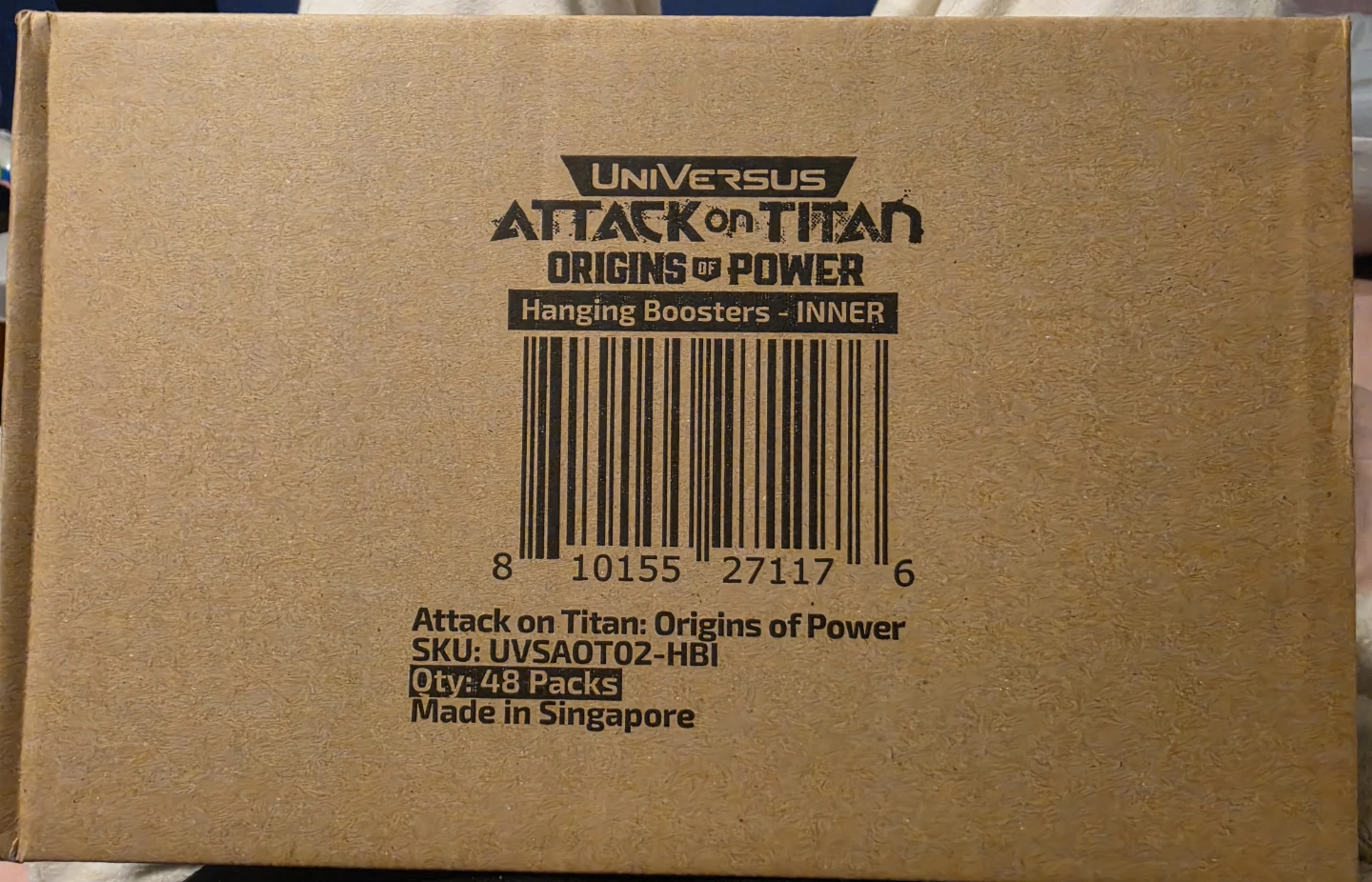 Universus Attack on Titan Origins of Power Boosters 48 Packs