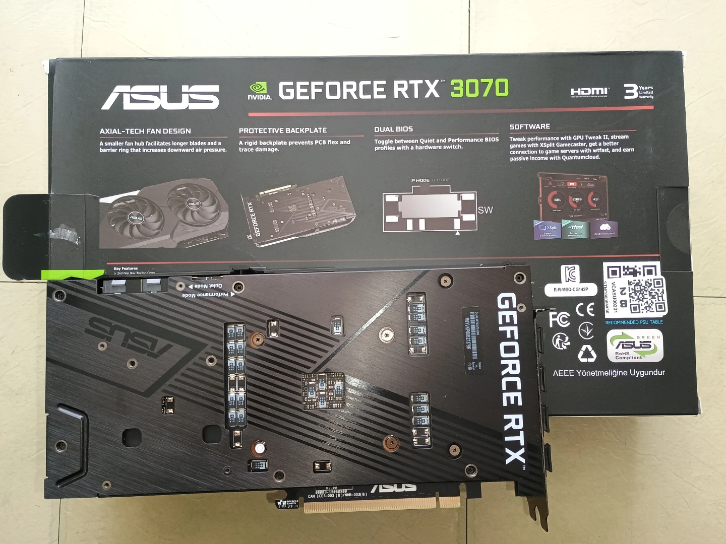 ASUS GeForce RTX 3070 Dual Graphics Card - photo 2