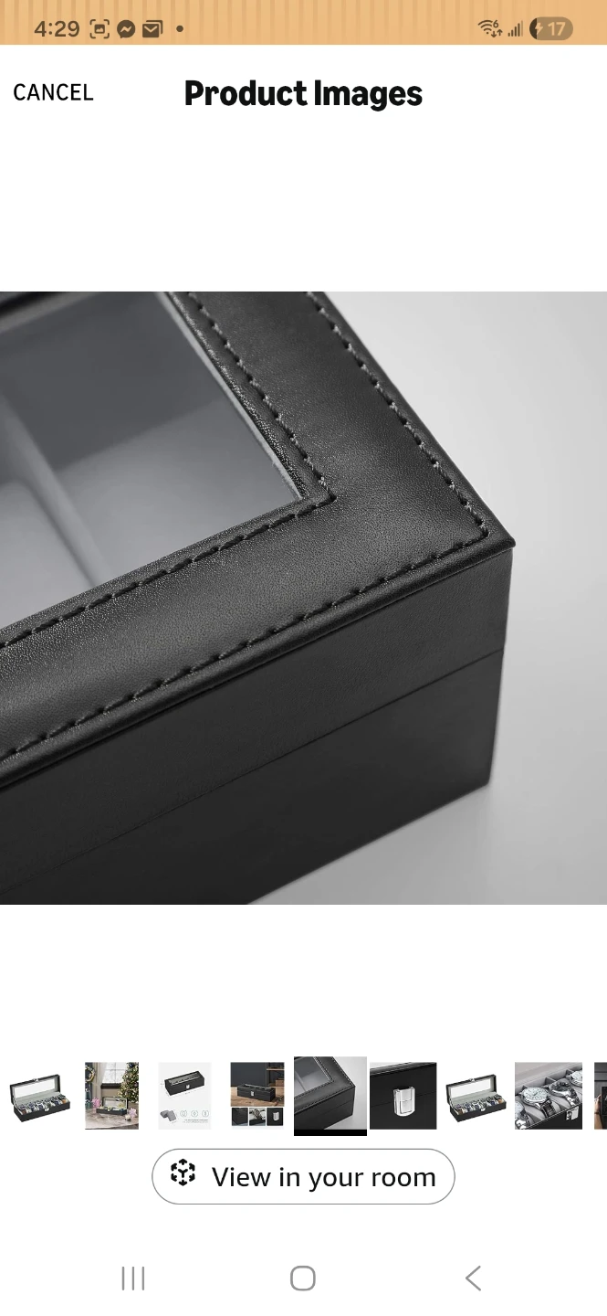 SONGMICS 6 Compartment Watch Box - photo 5