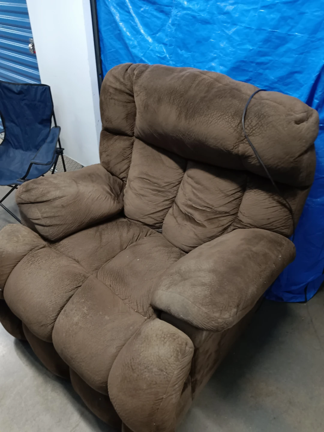 Bob's furniture Brown Recliner Chair with Power Recline