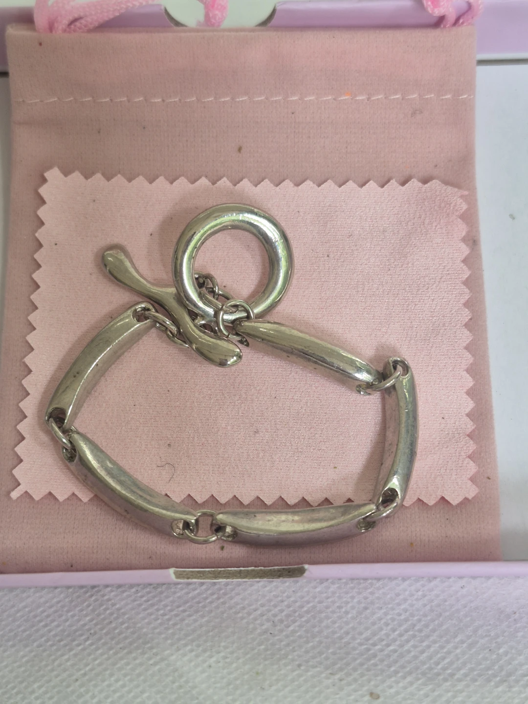 Silver Toggle Clasp Bracelet - photo 3