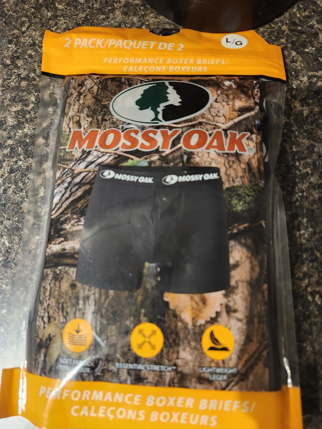 BRAND NEW Mossy Oak Performance Boxer Briefs (2 Pack) L/G - photo 2