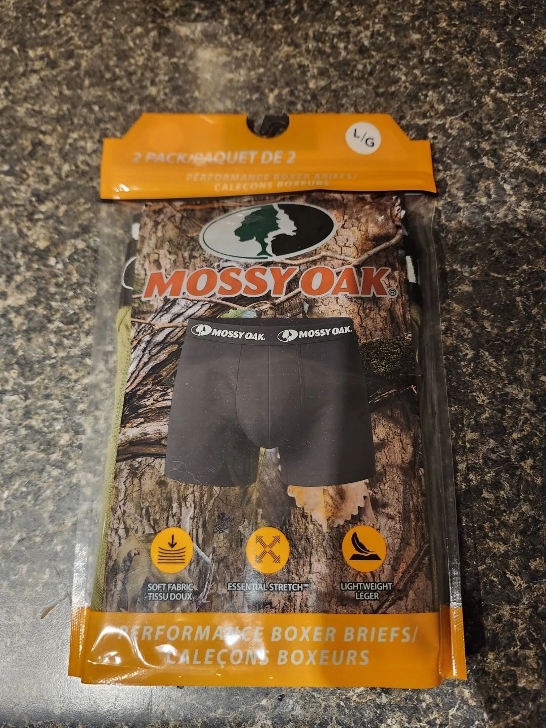 BRAND NEW Mossy Oak Performance Boxer Briefs (2 Pack) L/G - photo 3