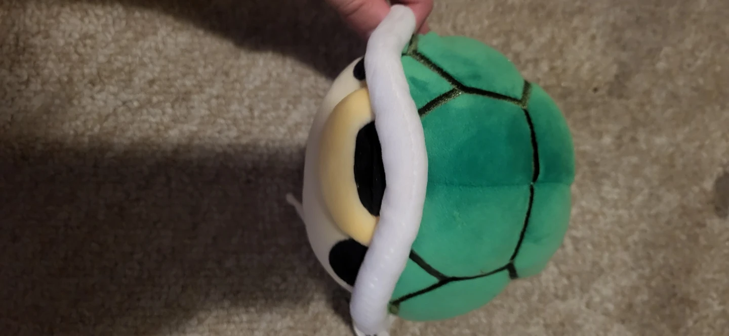 Mario shell plush that makes noise