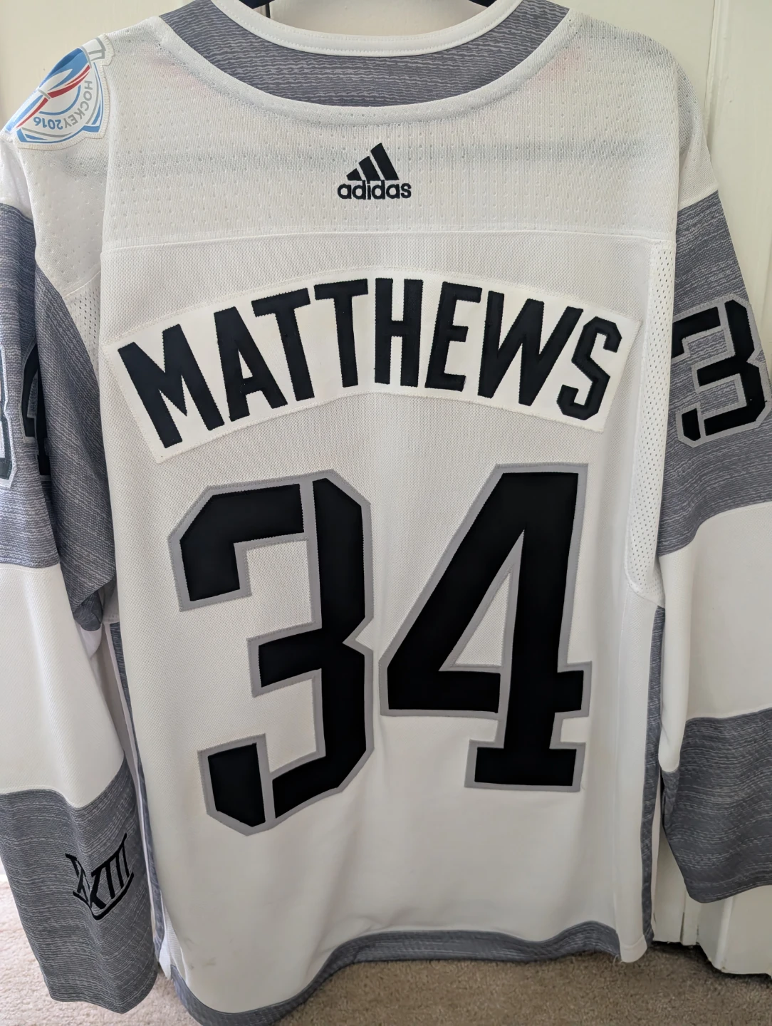 RARE Adidas Matthews #34 World Cup Hockey Jersey Size M - $450 - photo 2