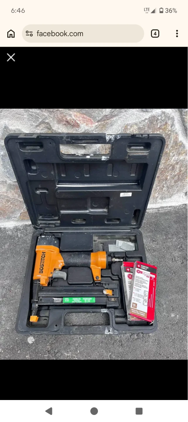 BOSTITCH Brad Nailer with Porter Cable Nails