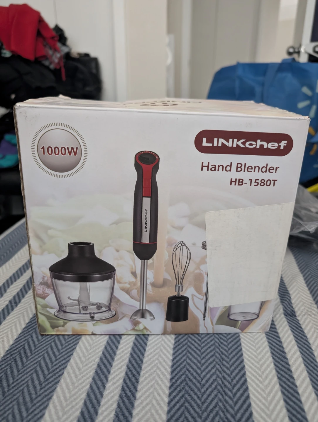 LINKchef Hand Blender HB-1580T 1000W with Attachments