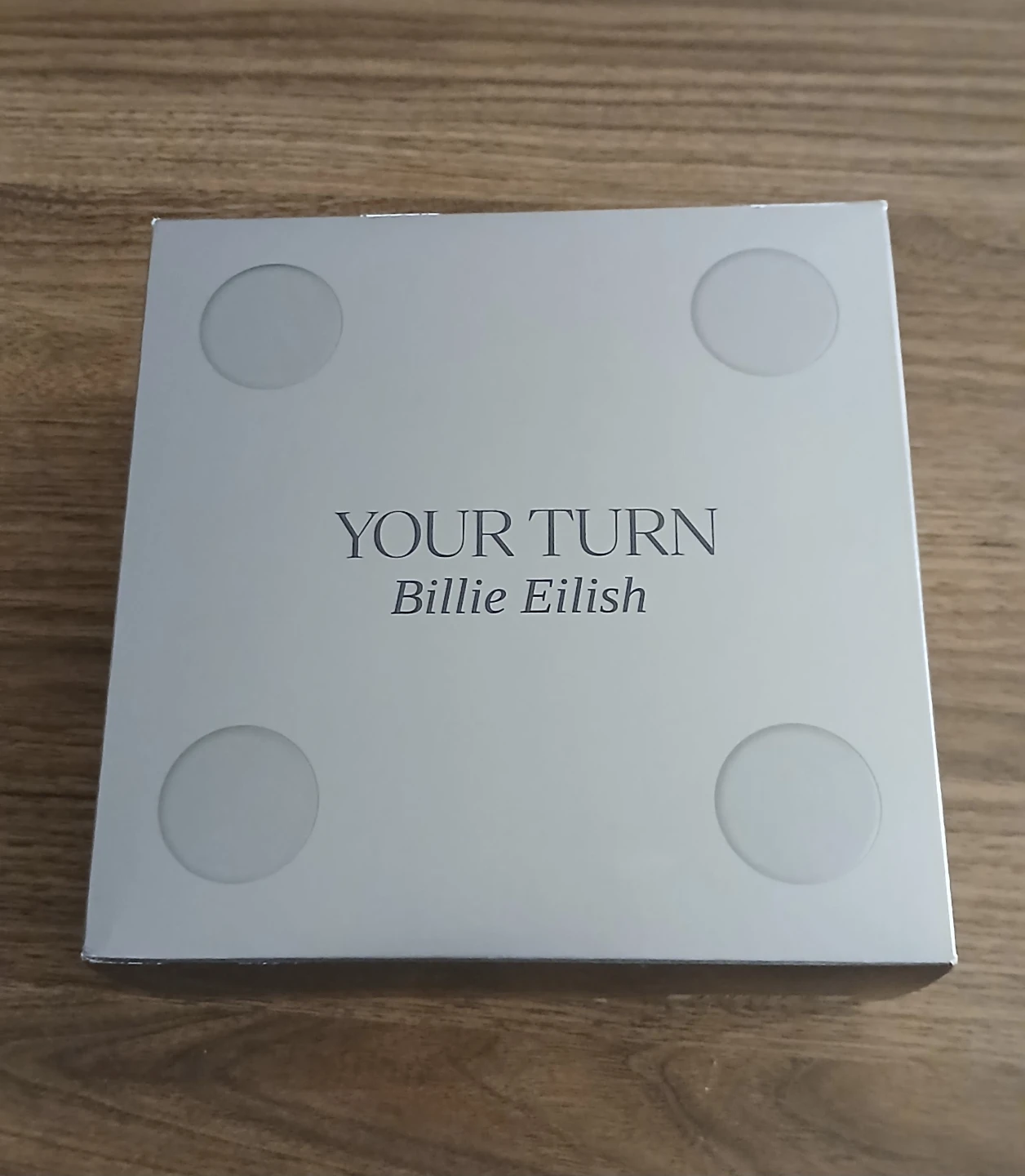 Billie Eilish "YOUR TURN" perfume packaging