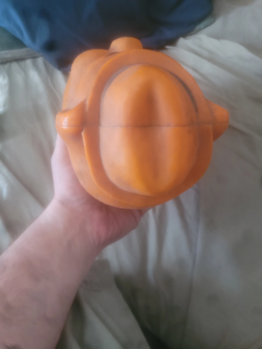 Orange Piggy Bank with Bow Tie and Hat - photo 4