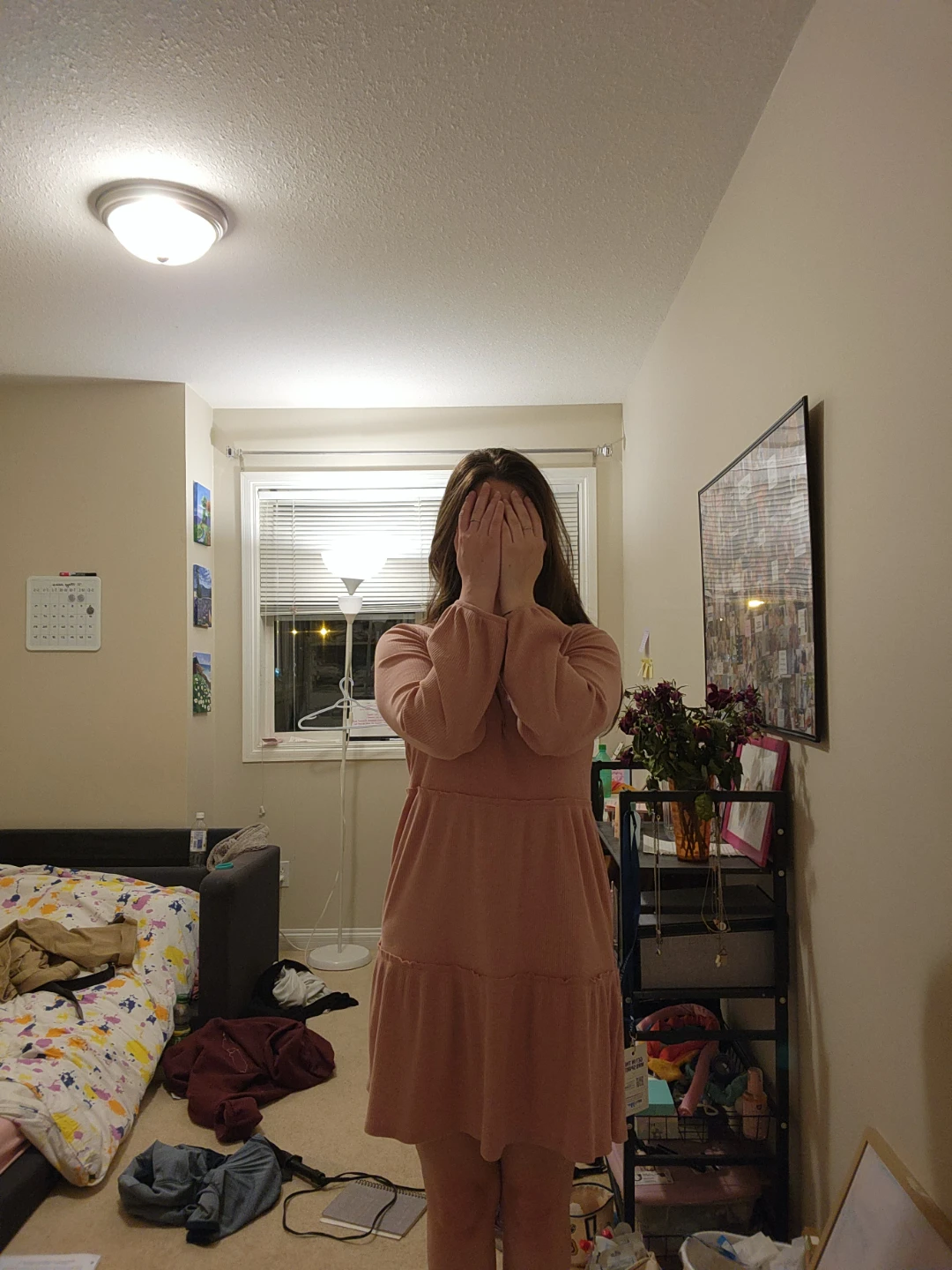 Pink Tiered Ribbed Knit Dress - photo 3
