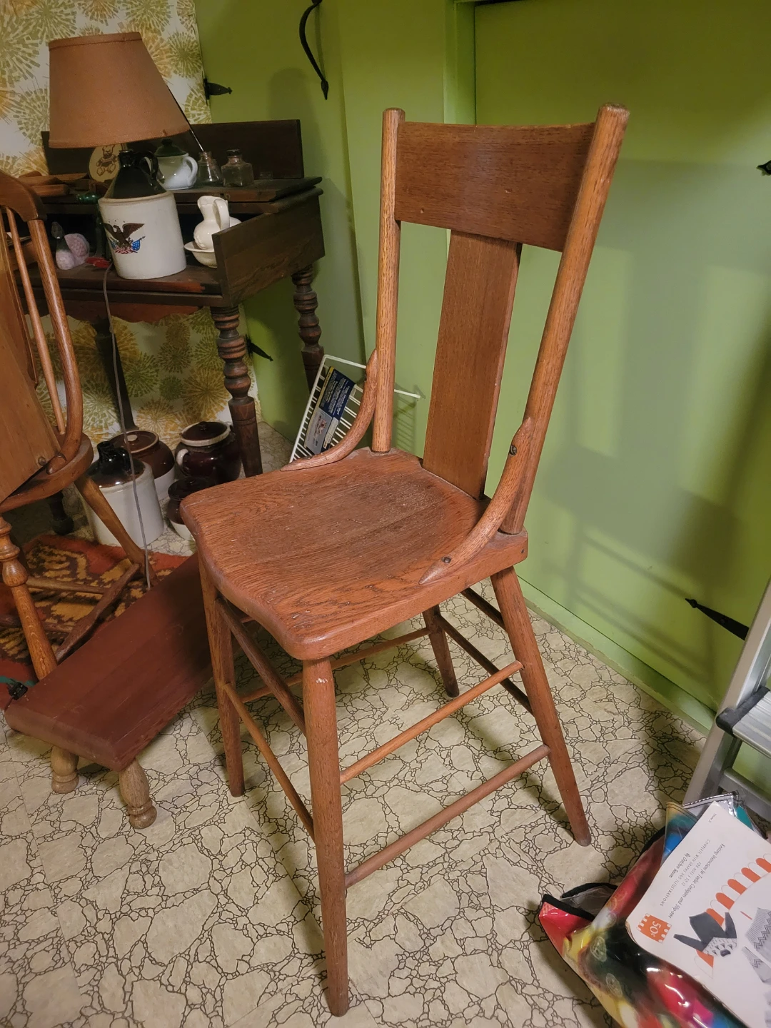 Vintage Wooden High Chair - photo 2
