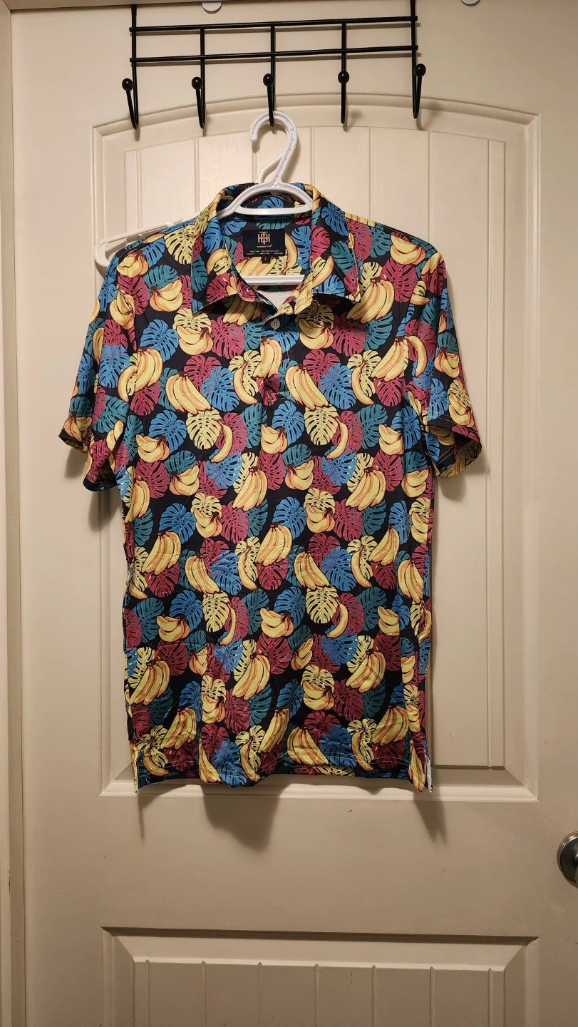 HERBERTON Short Sleeve Button-Up Shirt - Size S