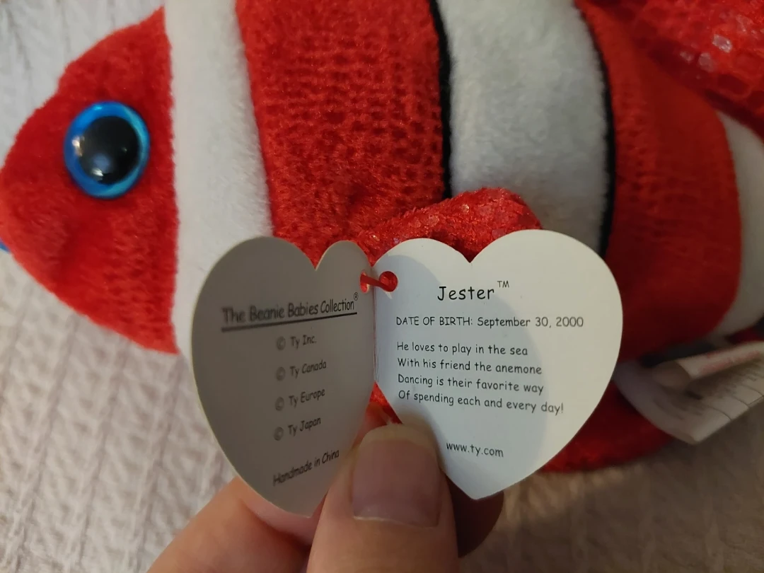 Ty Beanie Babies Jester the fish Plush Toy - photo 3