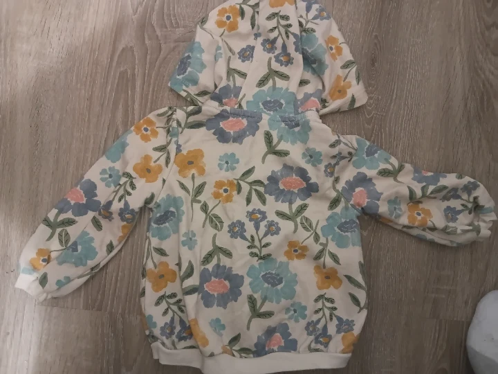 Carter's Baby Girls Floral Zip-Up Hoodie - photo 2