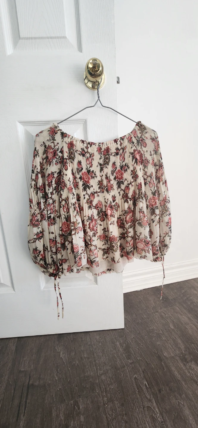 Wilfred Floral Pleated Top - Size XS