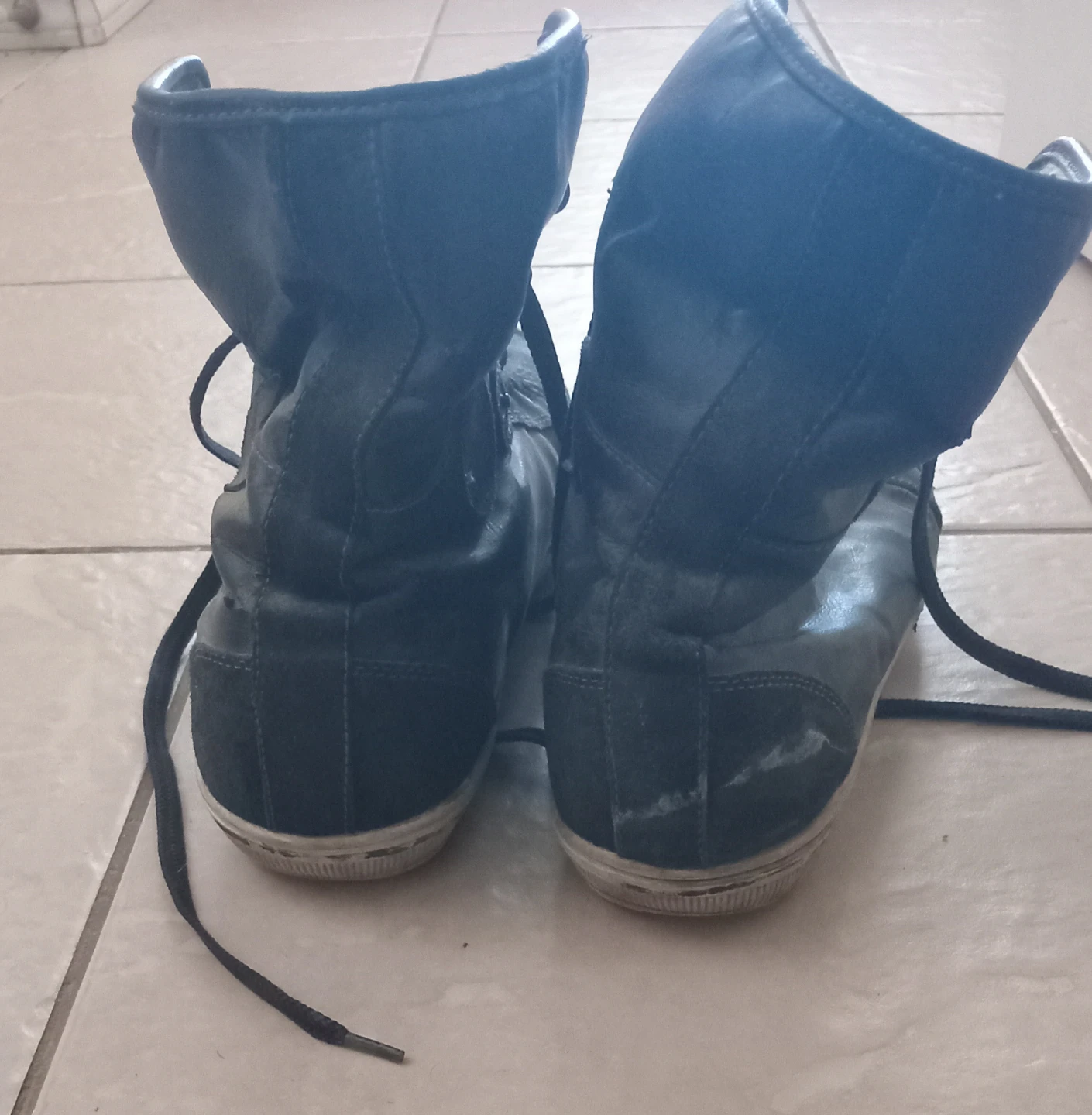 Spring Black Lined Boots Size 45 - photo 3